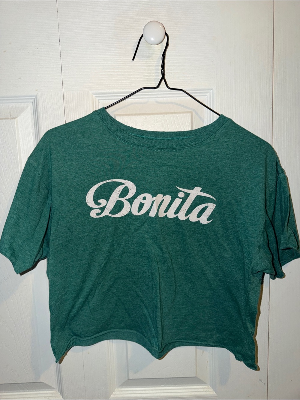 Bonita Green Cropped Tee